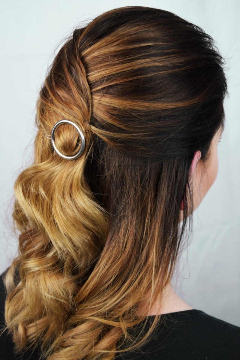 Haarspange Spangen Spange aus Holz Haar Accessoires Haarschmuck Haarklammer
